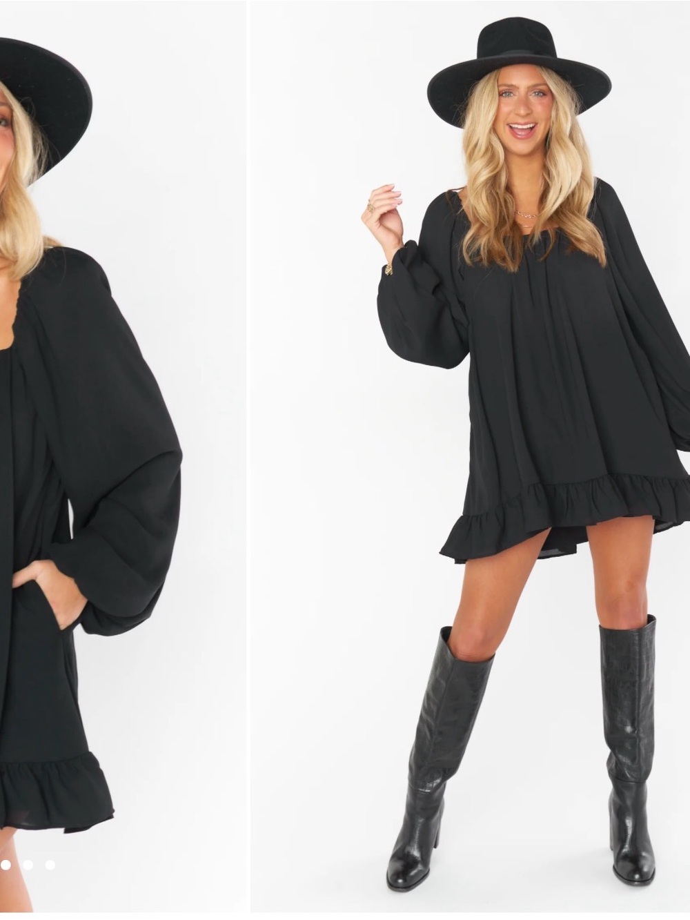 Show Me Your MuMu Black Briar Mini Dress size Medium